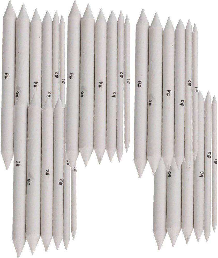 Paper Blending Stump and Tortillon Set for Student Sketch Drawing (30pcs(5 Sets))