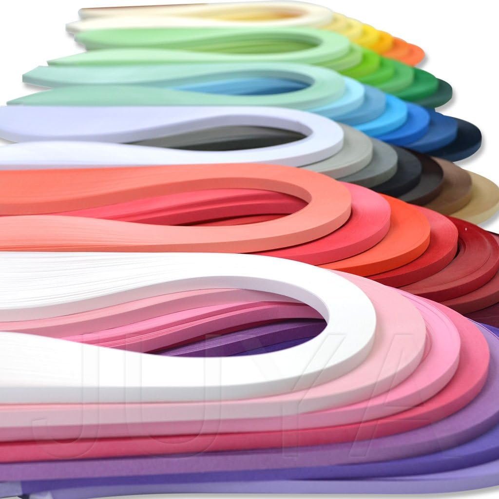 JUYA Solid Color Quilling Strips Set 42 Colors 4200 Strips 3mm/0.12in