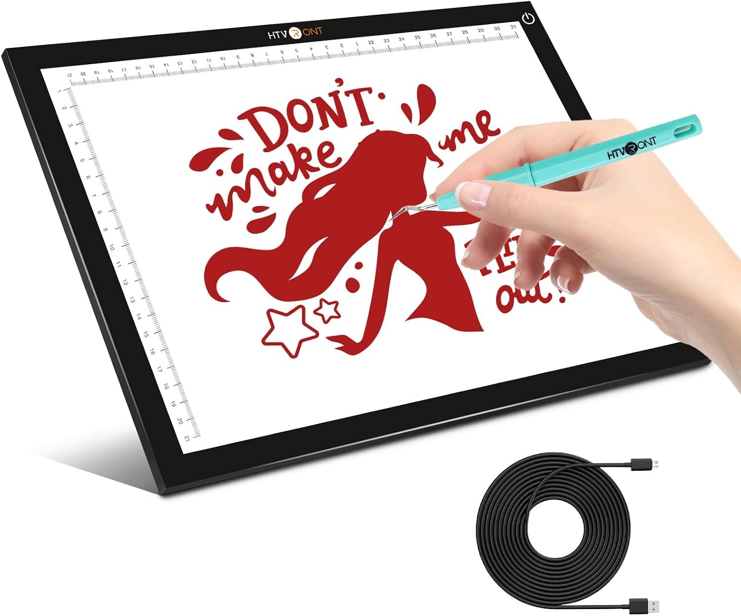 HTVRONT Portable A4 Led Bright Light Pad, Ultra-Thin & Adjustable Light