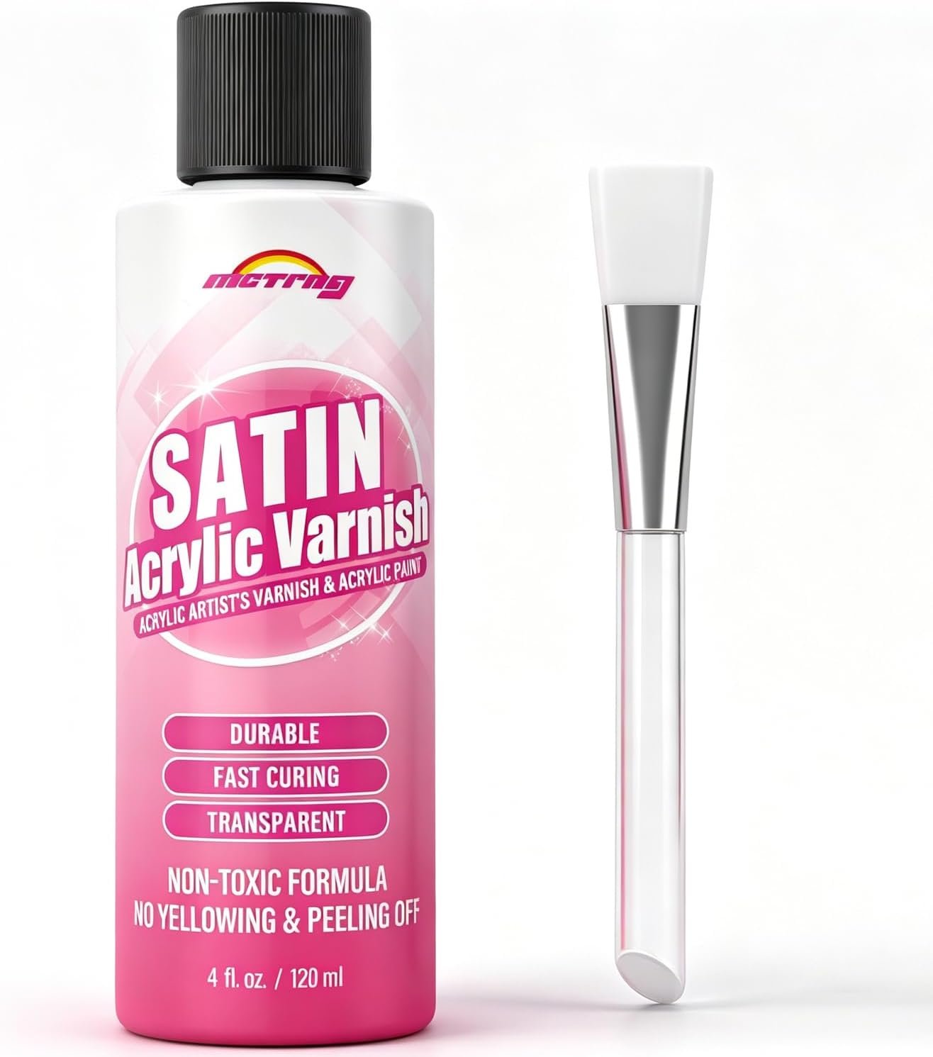 Clear Acrylic Paint Sealer, Satin Varnish for Acrylic Painting & Art Crafts
