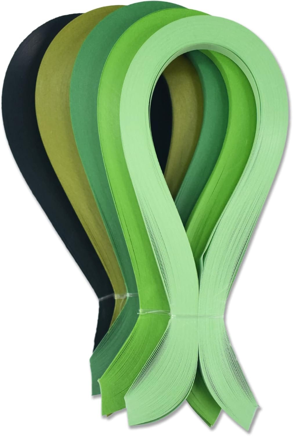 CrafTreat Green Quilling Paper Strips for Craft Work – 500 Quilling Strips 3mm 30 CM Length – Paper Quilling for Decorating Cards, Gift Bags, Picture Frames and Scrapbooking
