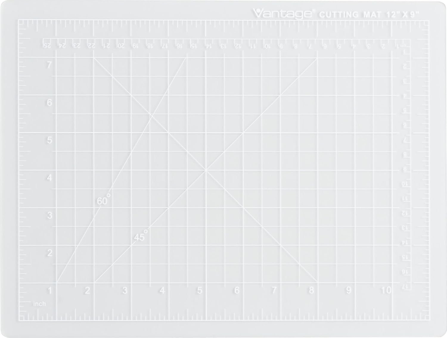Dahle Vantage 10680 See-Through Premium Self-Healing Cutting Mat, 9″x12″, 1/2″ Grid, 5 Layers for Max Healing, Perfect for Crafts & Sewing, Clear