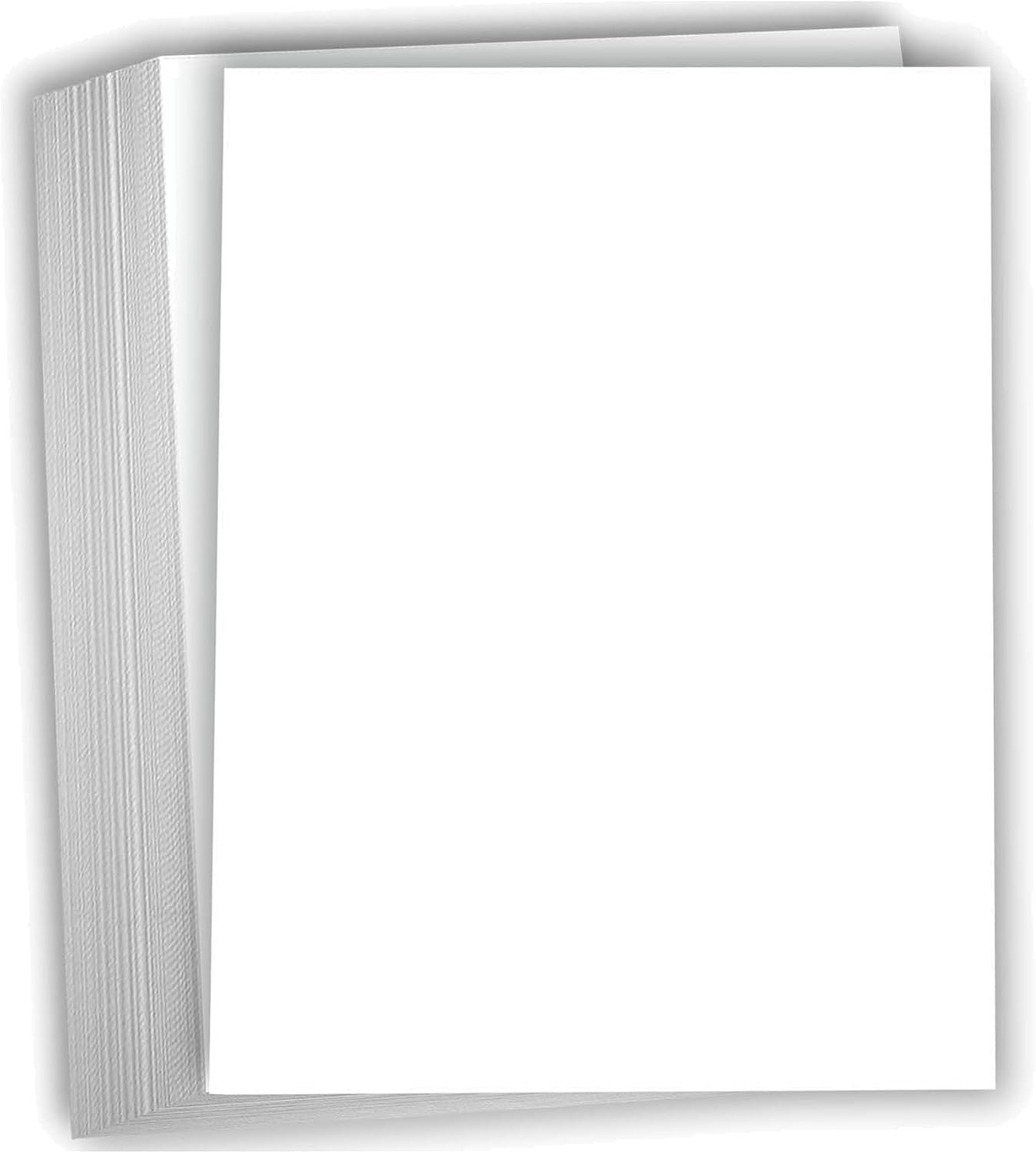 Hamilco White 80lb Cover Heavy 8.5×11 Cardstock for Invitations (50PK)