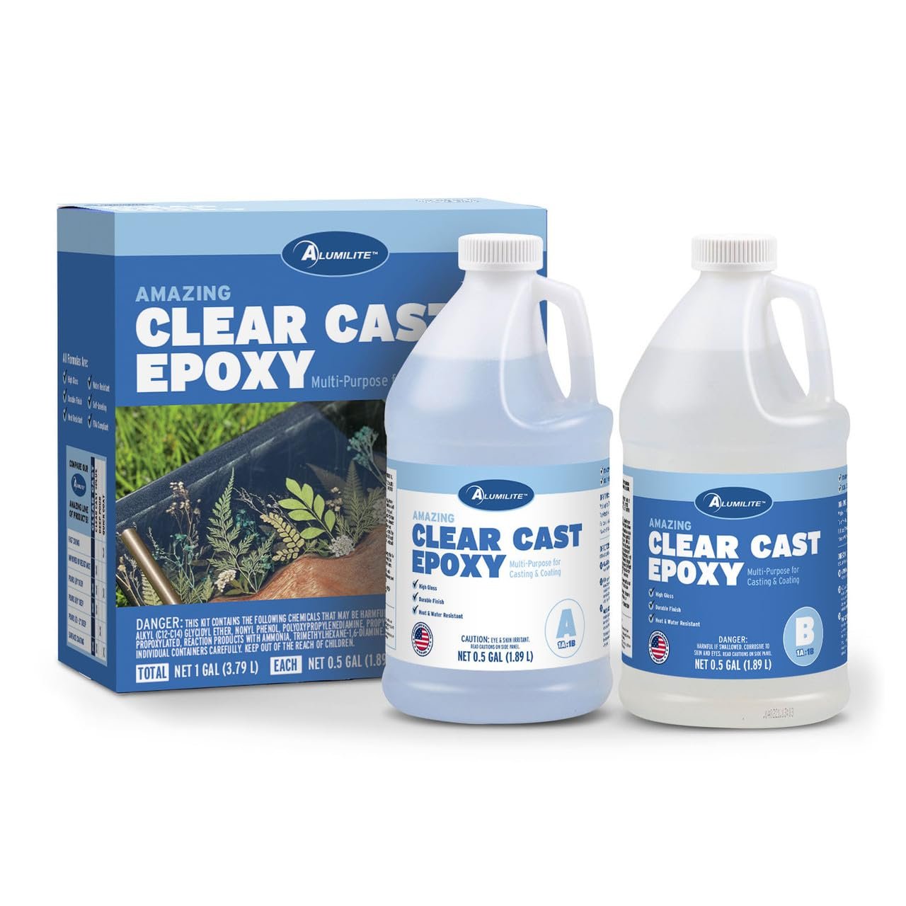 Alumilite Amazing Clear Cast Epoxy Resin Kit 1 Gal for Coating & Castings