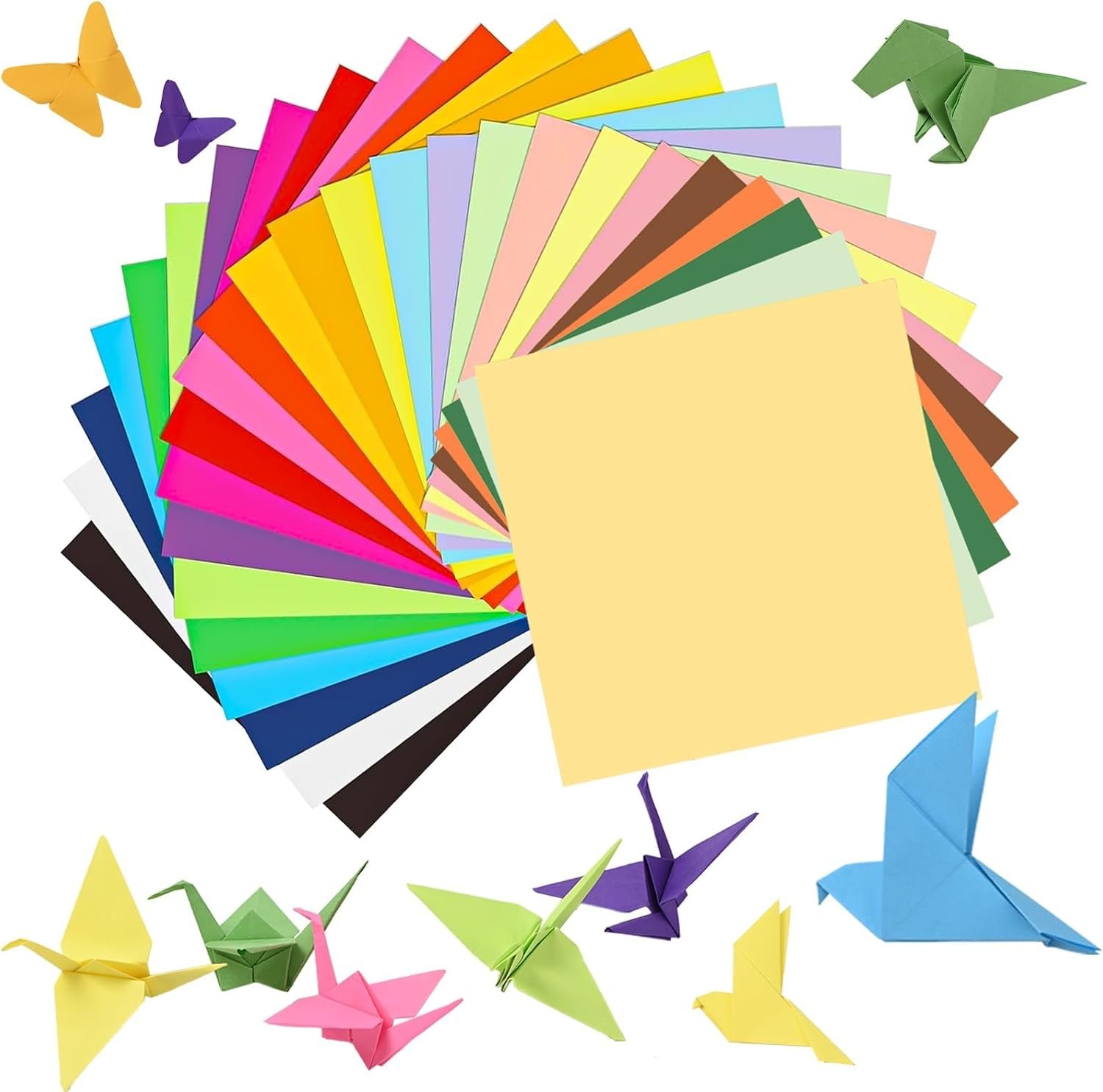 300 Sheets Origami Paper 25 Color Double Sided Origami Paper 6×6