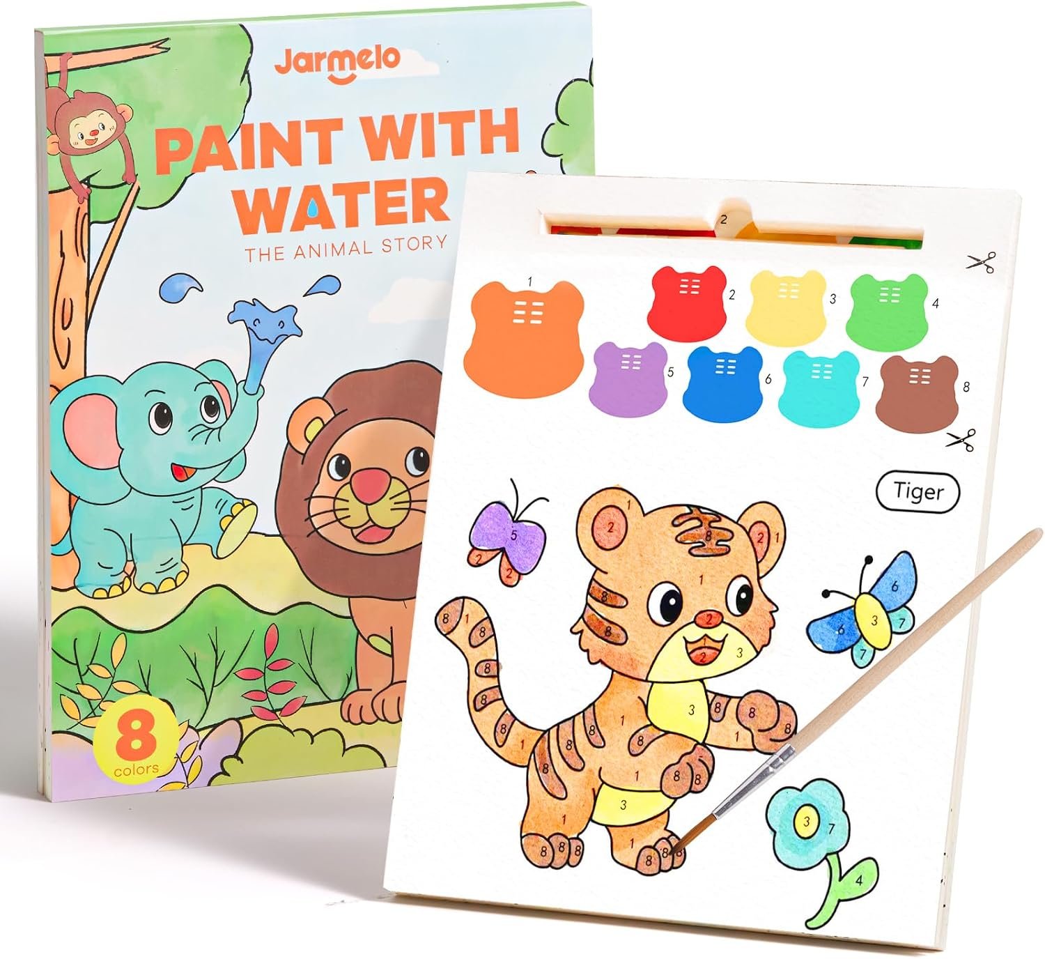 Jar Melo Paint with Water Books for Toddlers, Animals