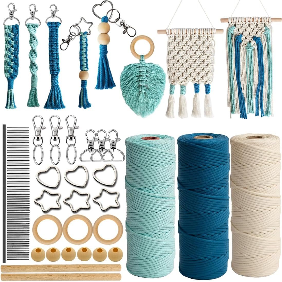 Ewparts Art Craft Macrame Kits for Adult Beginner with Instruction Book