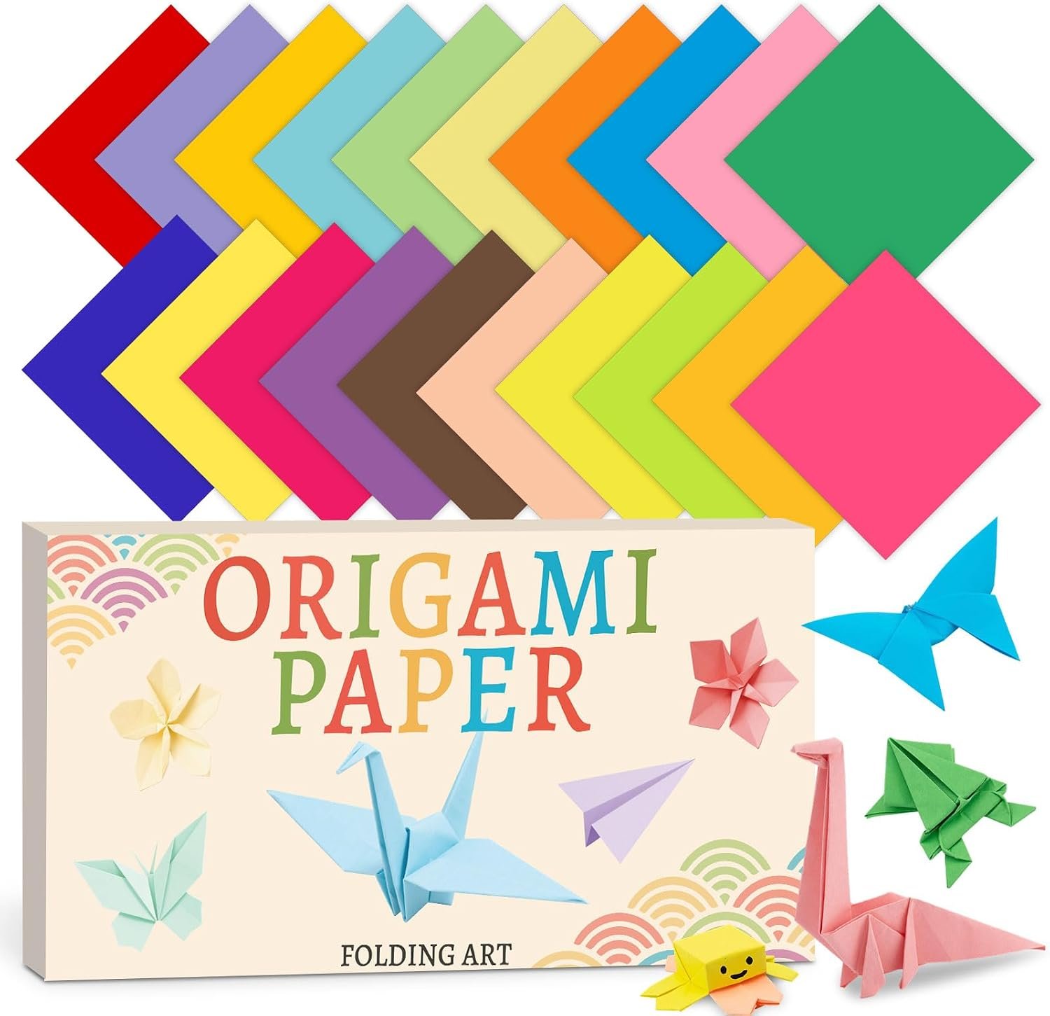 hapray 230 Sheets Origami Paper, 20 Colors 6×6 Double Sided Origami Kids 5+