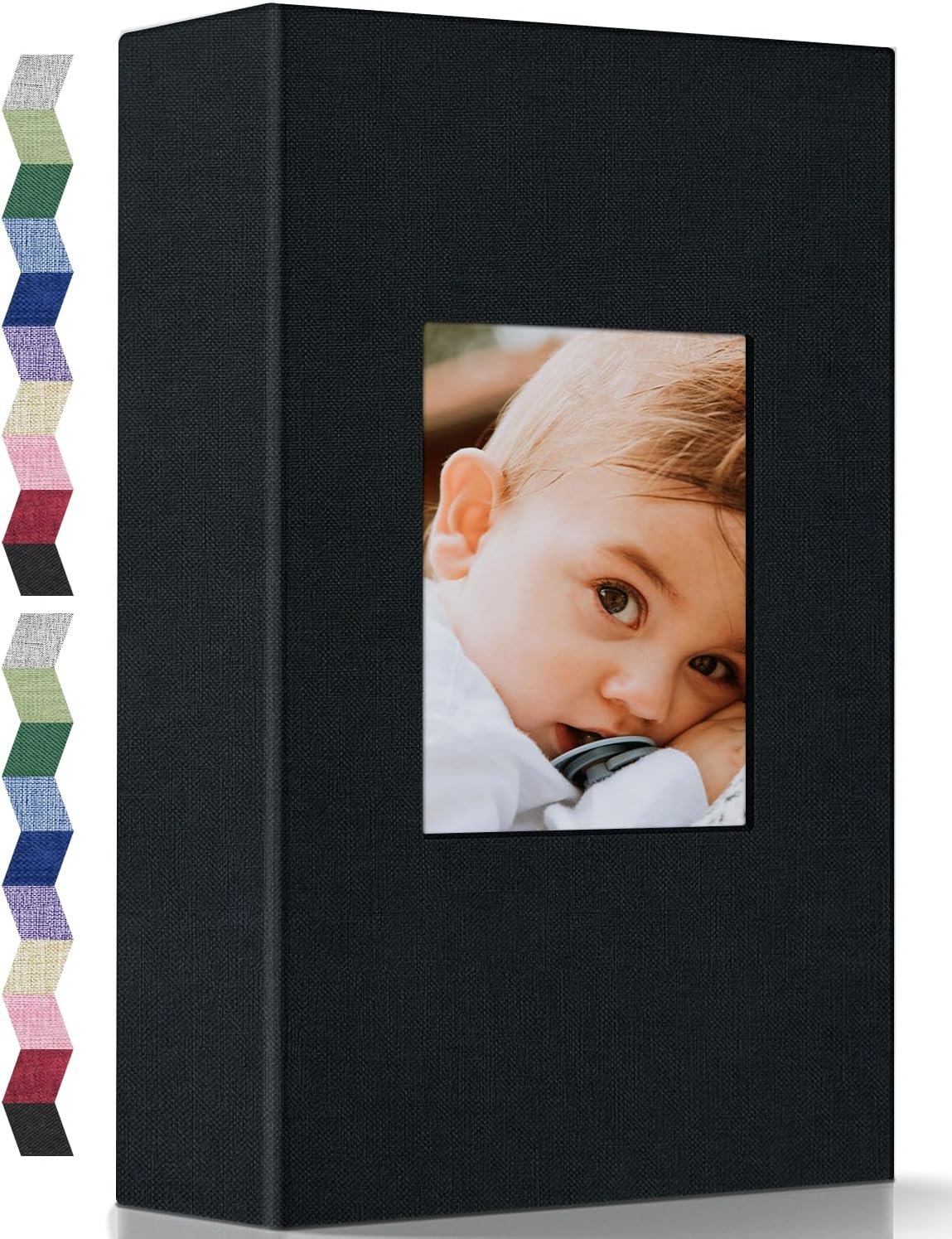 Popotop Photo Album 4×6-300 Photos Linen Cover Photo Books with 300 Horizontal Pockets,Slip-in Picture Albums for Family Wedding Anniversary Baby Vacation Pictures