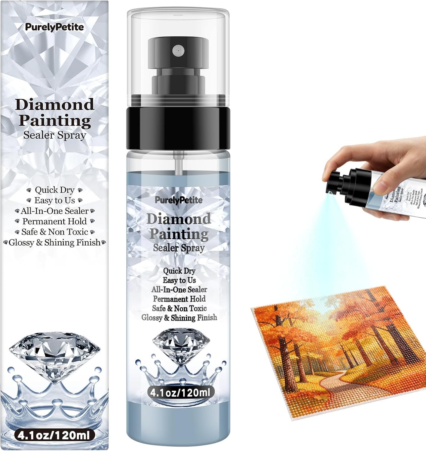 Diamond Painting Sealer Spray – 20 Min Quick Dry (120ML)