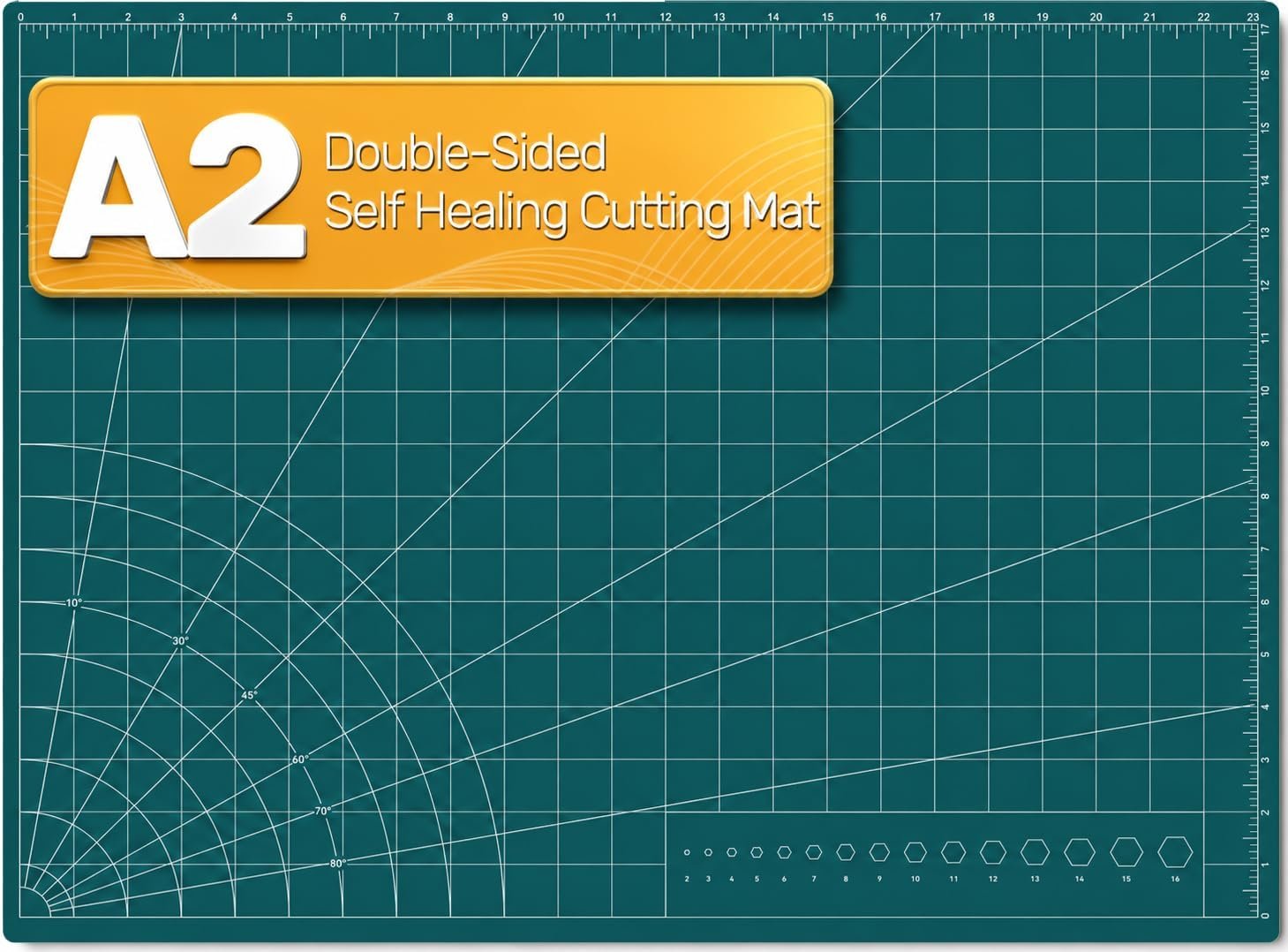 Self Healing Cutting Mat, 17″ x 23″, Double-Sided Rotary Cutting Mat for Sewing, Quilting, Scrapbooking & Craft, Large Craft Cutting Board for Hobby Use(A2)