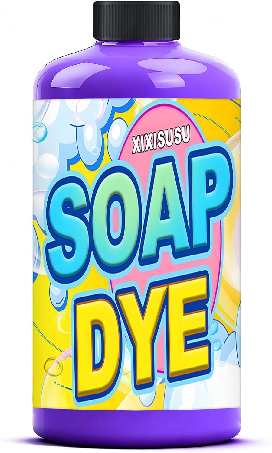 Purple Soap Dye, Skin Safe Soap Colorant Bath Bomb Color Dye for DIY Soap Making Supplies, Bath Bomb, Lotion, Concentrated Soap Coloring for Soaps, Bath Products, Slime (Purple, 3.5 Fl.Oz)