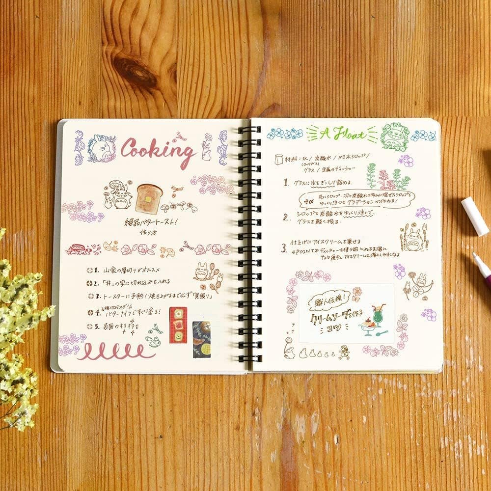 Studio Ghibli Kids Rubber Stamps Set – 12 Cute Stamps/Japanese Stationery Set