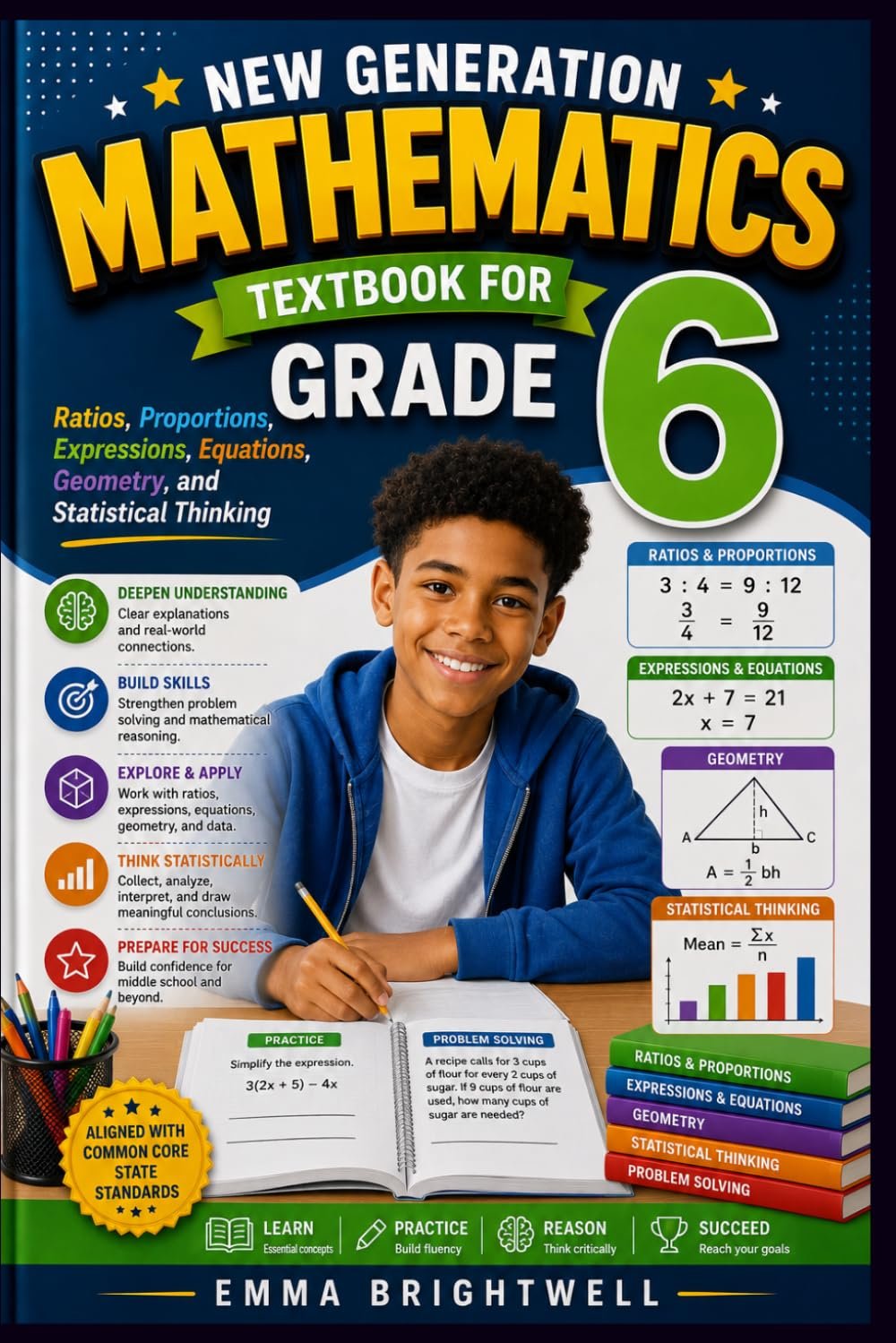 New Generation Mathematics Textbook for Grade 6: Ratios, Proportions, Expressions, Equations, Geometry, and Statistical Thinking