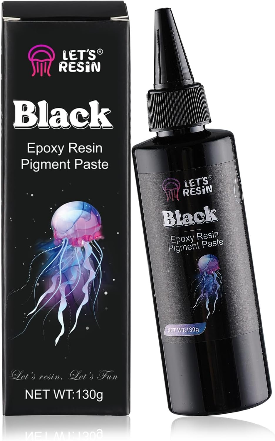 LET’S RESIN Black Epoxy Resin Pigment Paste,100ml High Concentrated