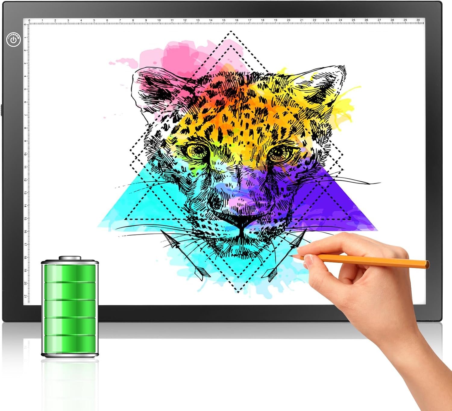 Rechargeable Drawing Board, Light Box Trace Pad Copy Table for Kids Gifts