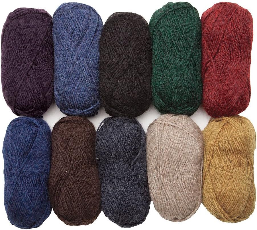 Knit Picks Wool of the Andes Assorted 100% Wool Yarn Pack for Knitting