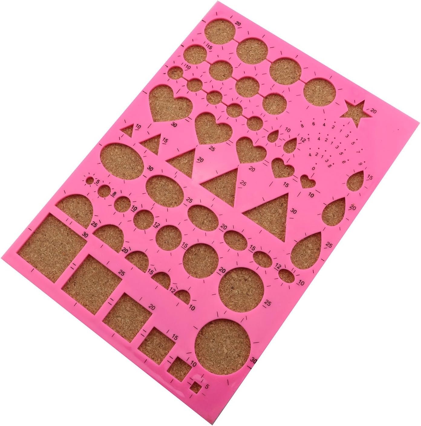 JCBIZ Pink Paper Quilling Template Board Mould Crimper Tool for Paper Strips DIY Art Crafts