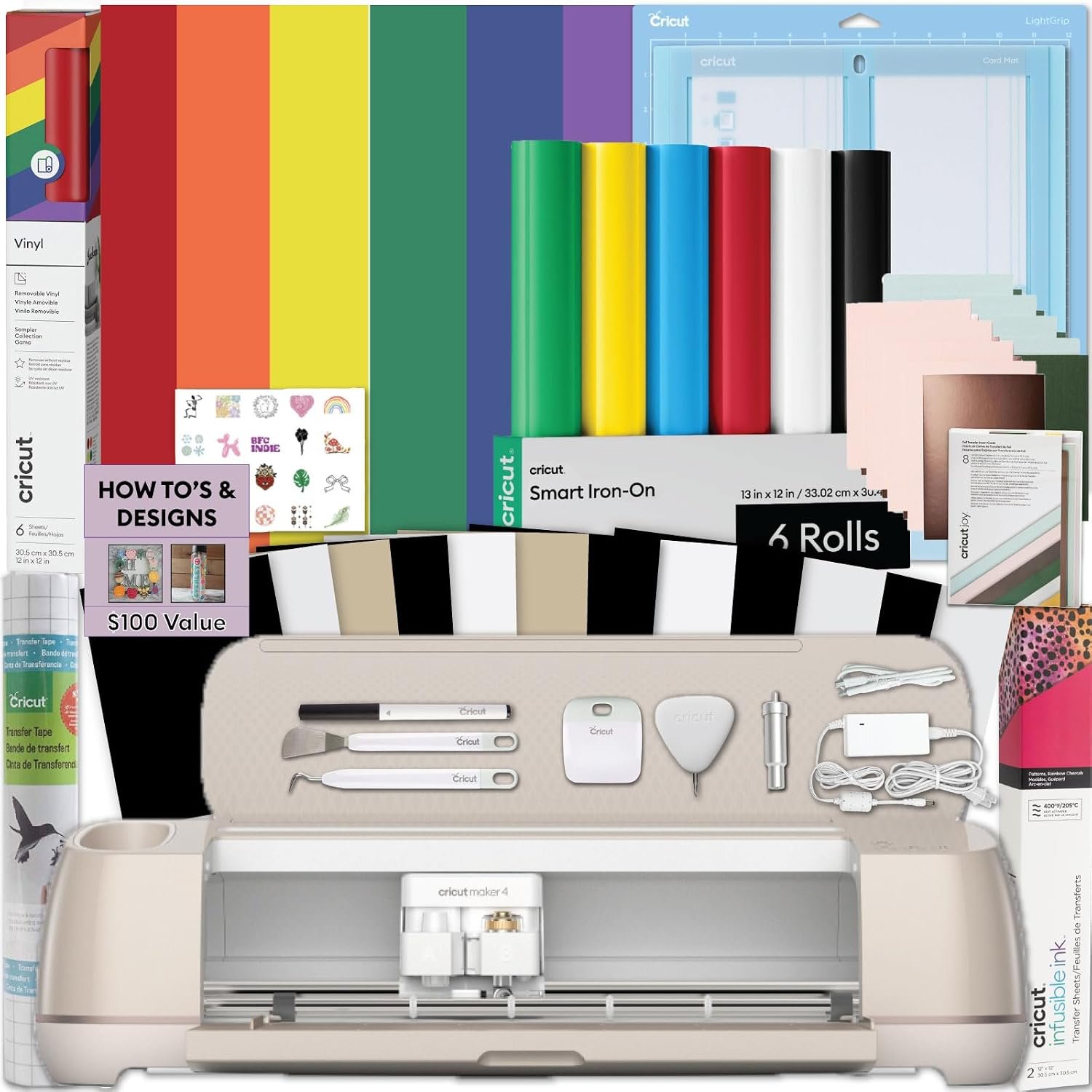 Cricut Maker 4 Card Making Bundle – Smart Cutting Machine with Card Mat, Card Inserts & Materials for Greeting Cards, Invitations & Paper Crafts