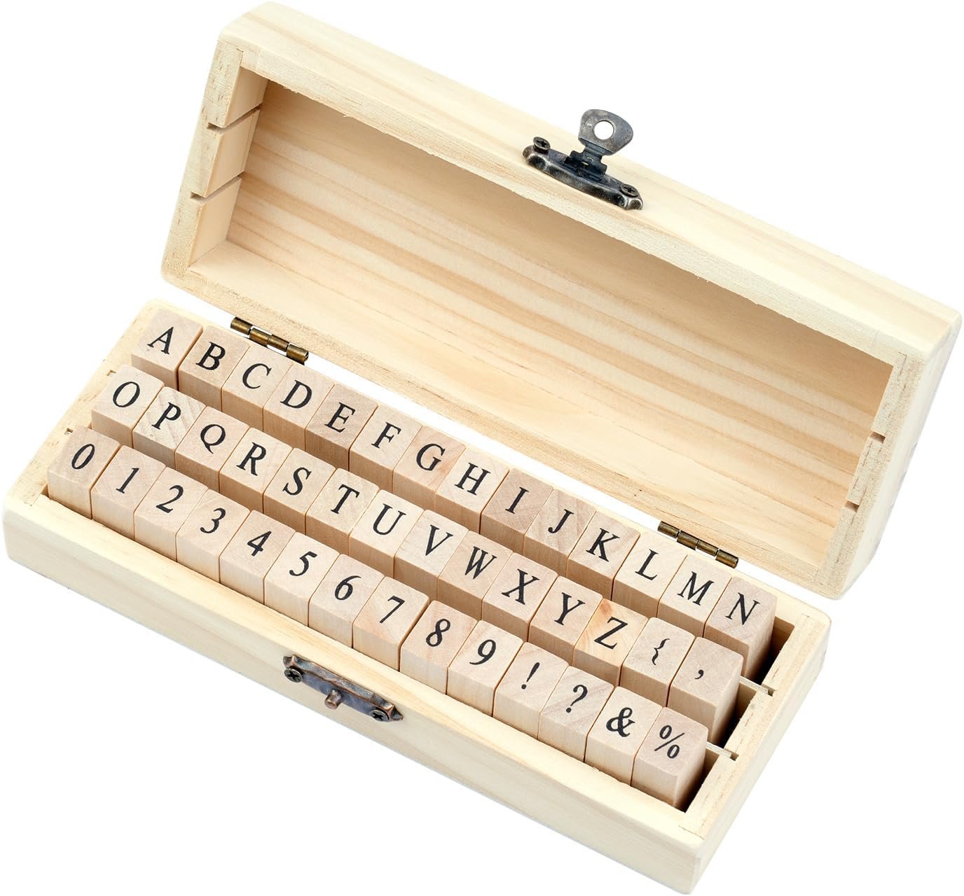 42 Pcs Letter Stamps, Rubber Alphabet Stamps for Scrapbooking
