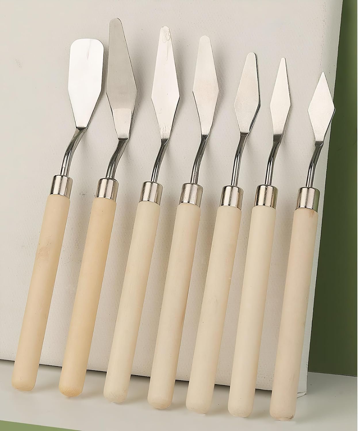 7-Piece Palette Knife Set | Stainless Steel Spatulas for Texture Painting