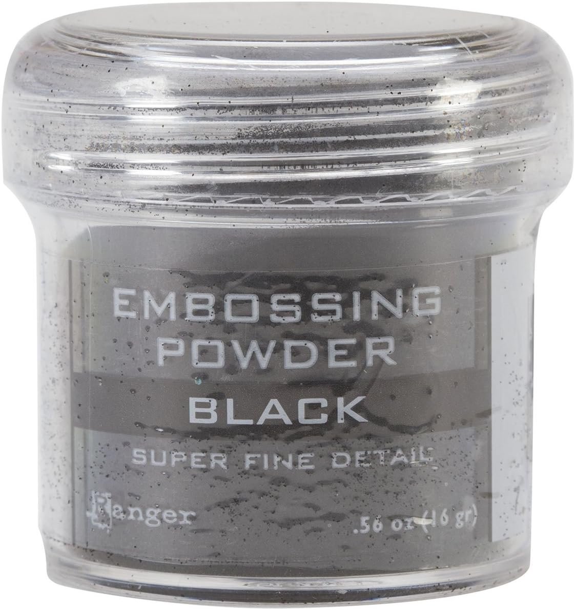 Ranger Embossing Powder, .56 Ounce Jar, Super Fine Black