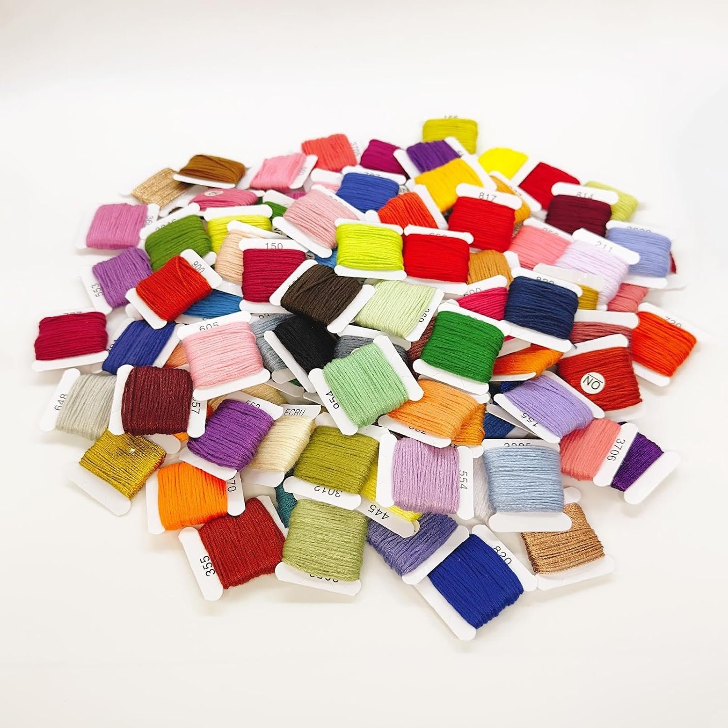 Embroidery Floss Kit 108 Colors on Plastic Bobbins, Cross Stitch