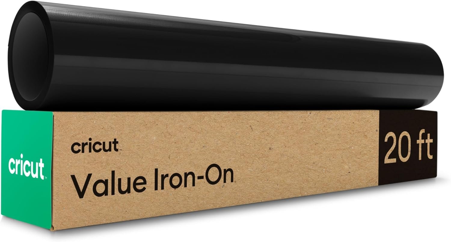 Cricut® Value Iron-On, Black (12 in x 20 ft)
