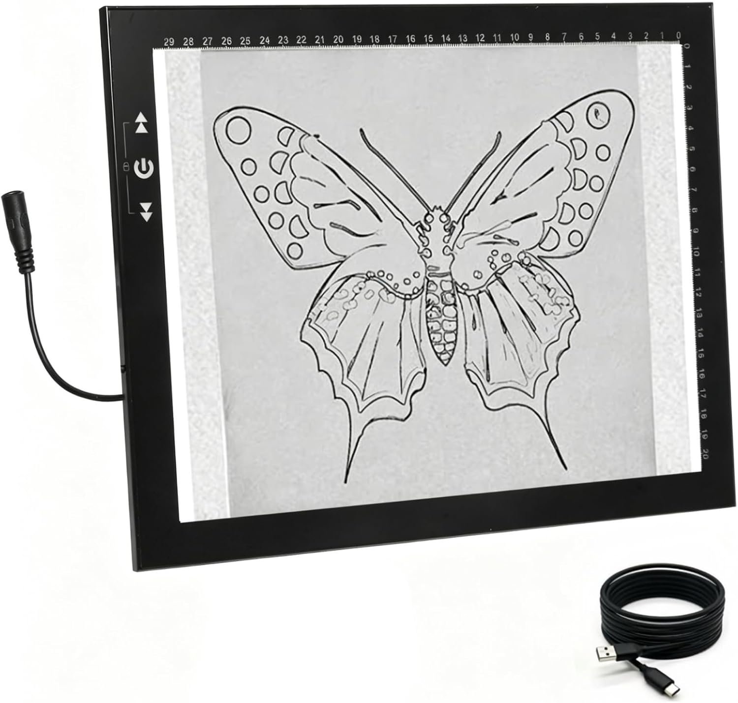 HSK 9”x13”LED Artist tracing Light Box Copy Table, Adjustable High Brightness Light Pad for Tatto Drawing, Sketching, Animation, Diamond Painting Accessories