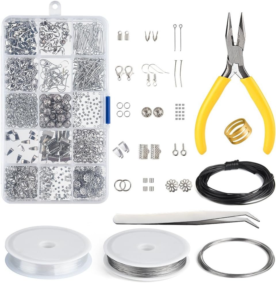 KUUQA Jewelry Making Kit Jewelry Findings Starter Kit