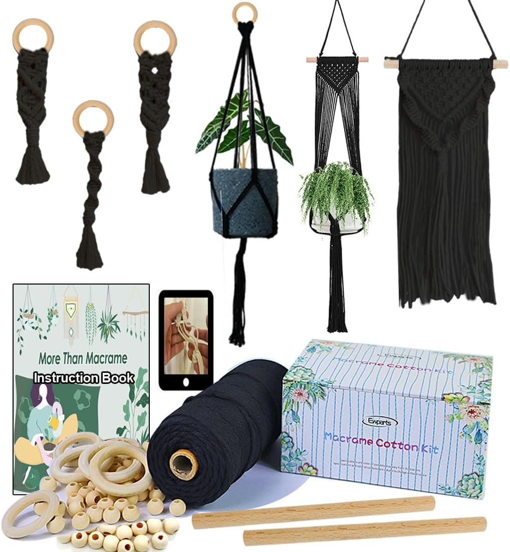 Macrame Kit for Adults Beginner DIY Craft Kits with Instruction + Video
