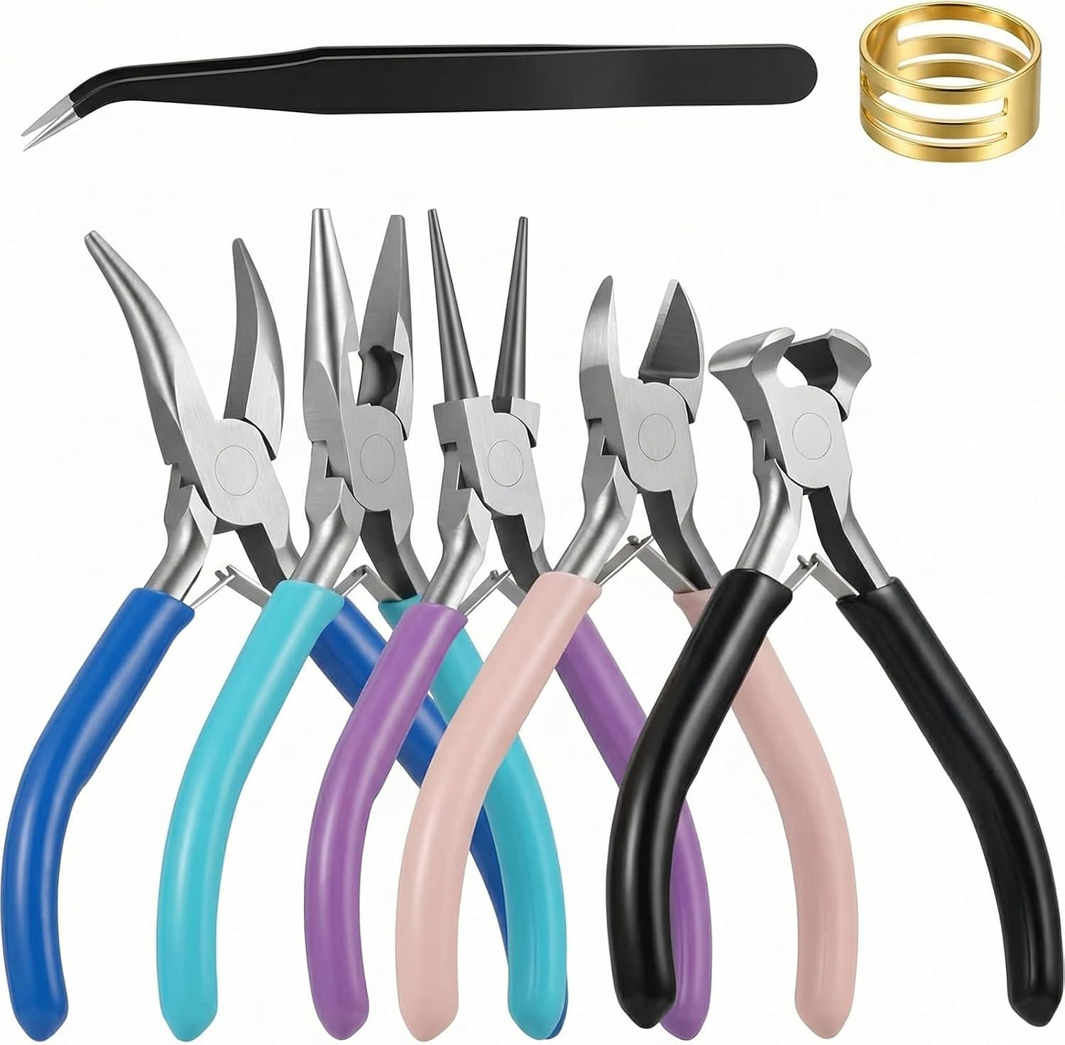 5 Pcs Jewelry Pliers Set, Jewelry Making Tools for Jewelry