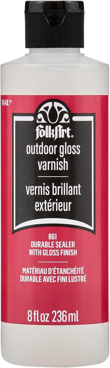 FolkArt Outdoor Sealer (8-Ounce),Gloss Finish (Packaging May Vary)