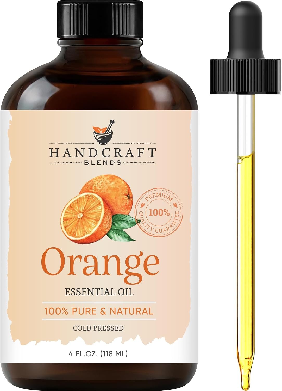 Handcraft Blends Orange Essential Oil – Huge 4 Fl Oz