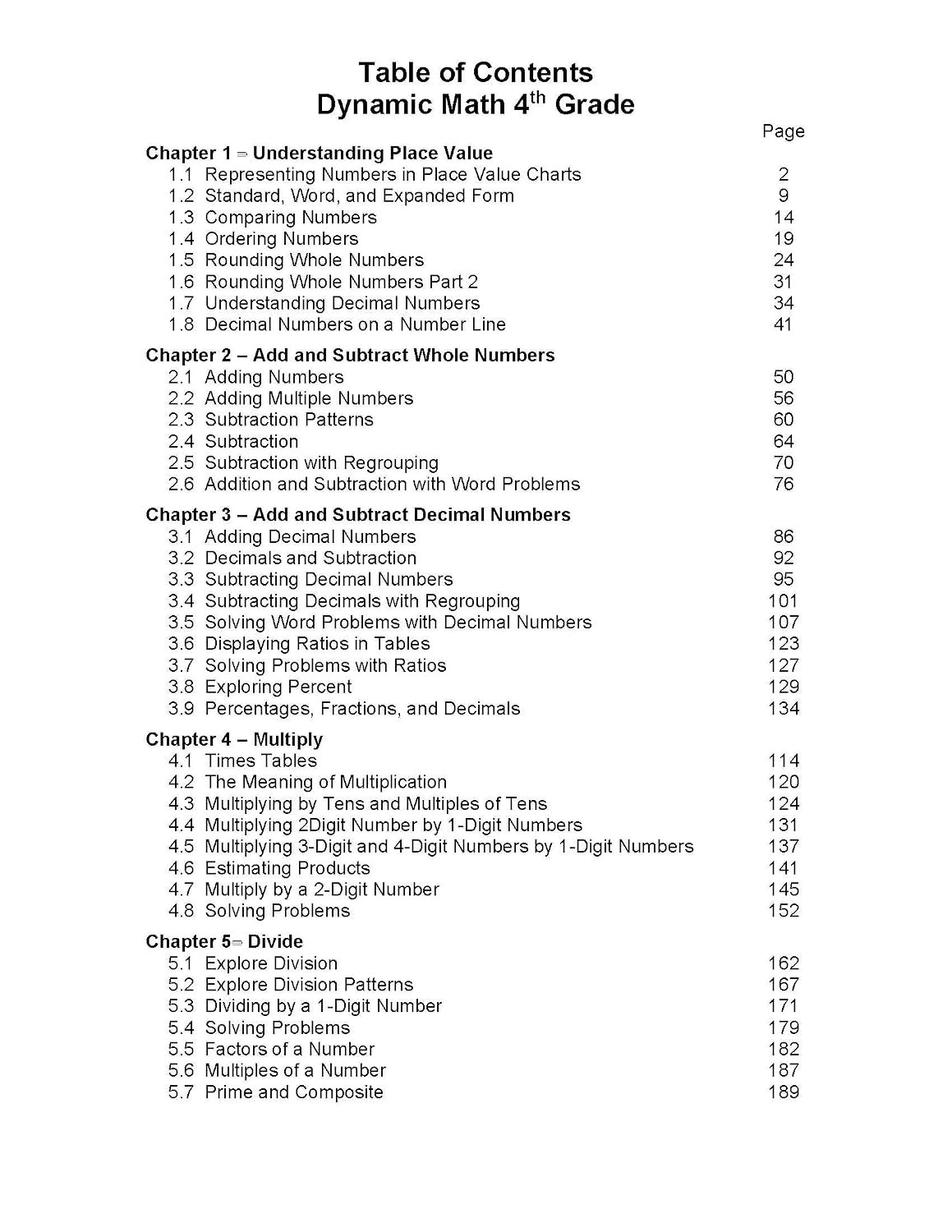 Dynamic Math Workbook for 4th Grade – State Standards Edition By Classroom Ready BRINGING RELIEF, CONFIDENCE, AND JOY TO THE LEARNER