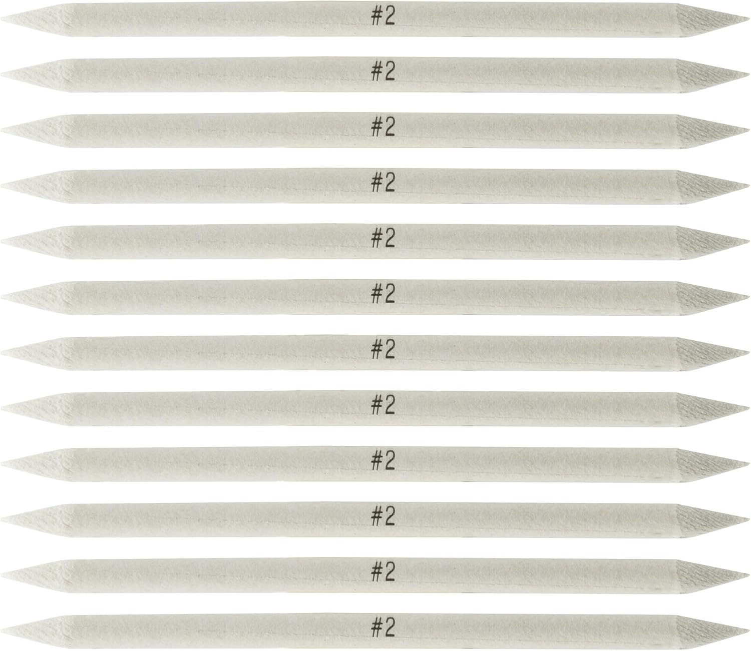 Creative Mark Blending Stumps – Solid Double-Ended Blending Stumps for Blending Charcoal, Pencils, Pastels, and More! – [Size # 2-12 Count]