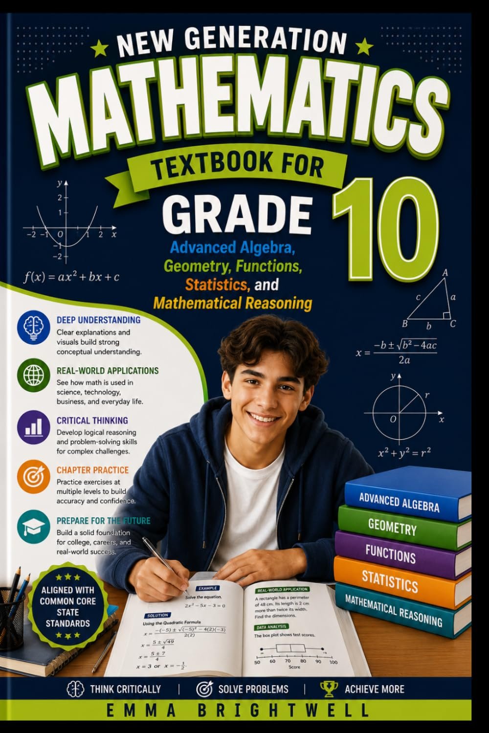 New Generation Mathematics Textbook for Grade 10: Advanced Algebra, Geometry, Functions, Statistics, and Mathematical Reasoning