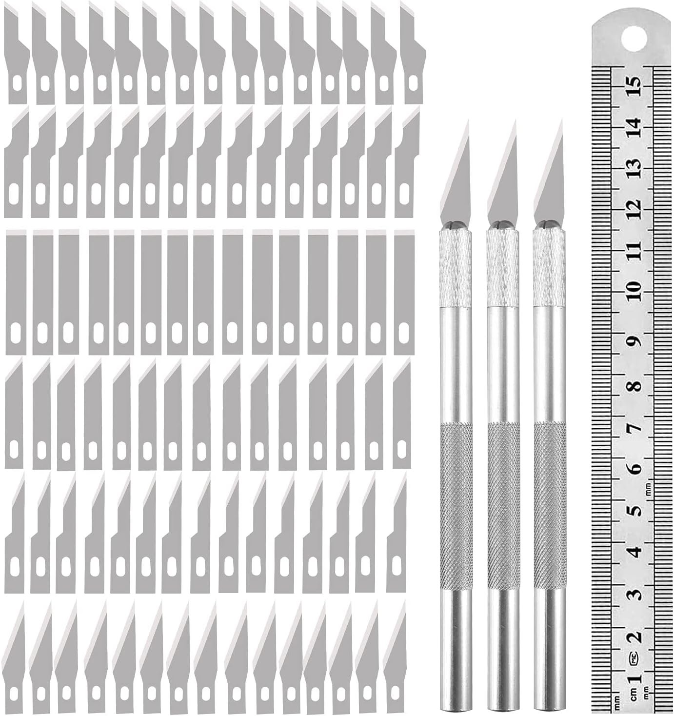 90PCS Knife Blades Precision Craft Knife Set, for DIY Artwork, Cutting, Models, Scrapbook