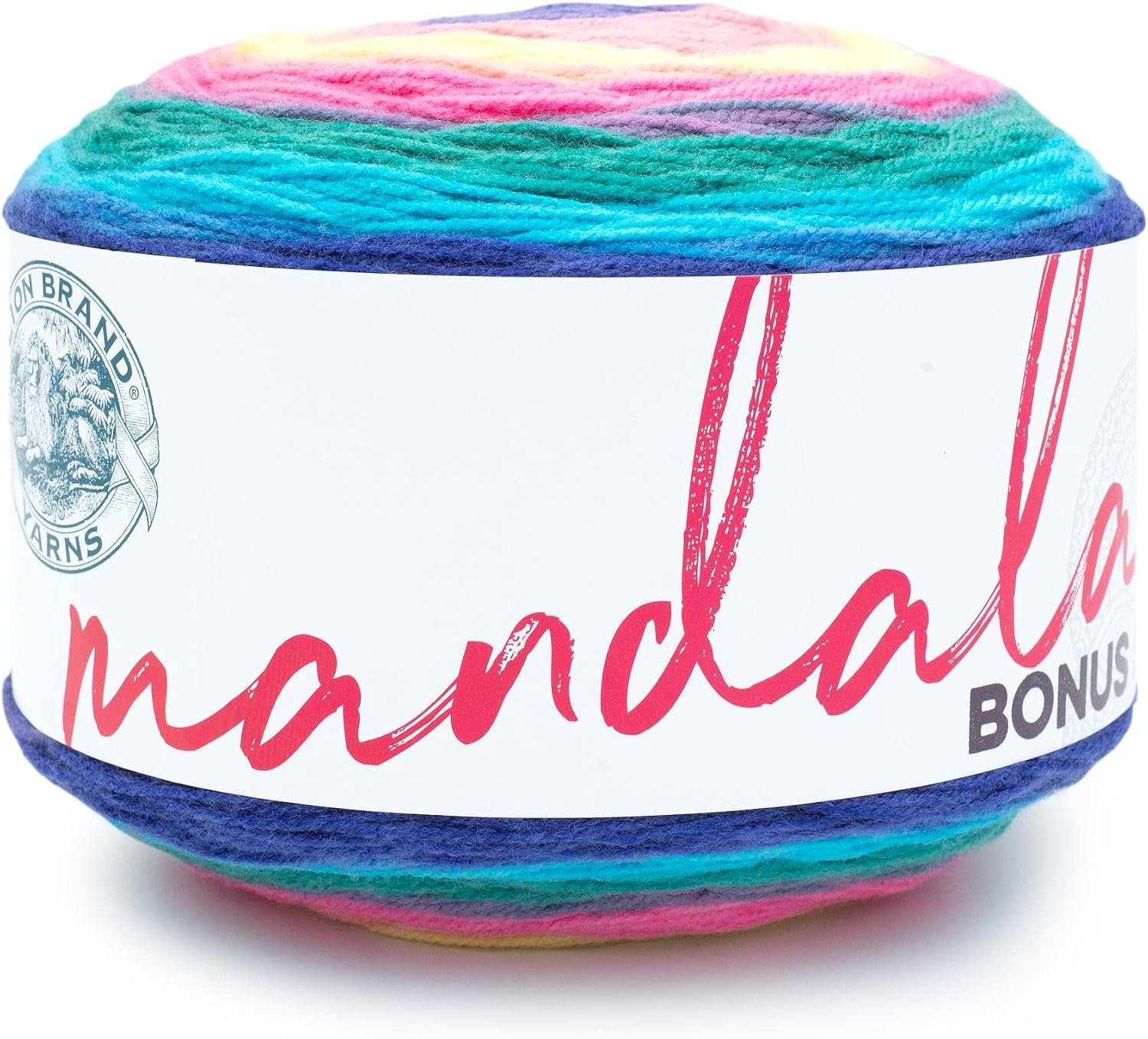 Lion Brand Yarn, Mandala Bonus Bundle Yarn, Wraith, Multicolor, 1 Pack