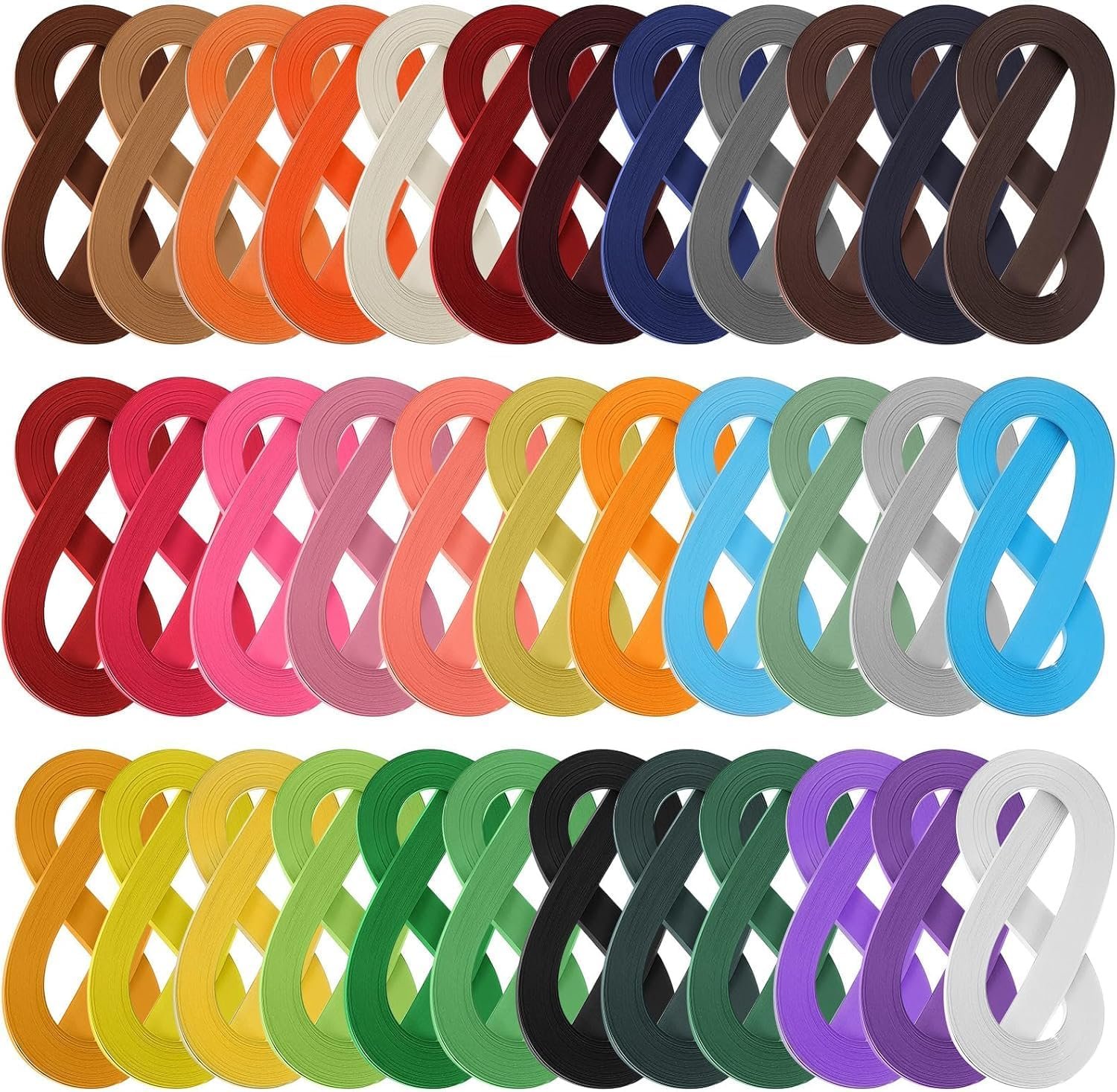4200 Strips Paper Quilling Set, 35 Colors 3mm Width 21.3 Inch Length, Premium Cardstock Strips Paper for DIY Craft, Home Decor, Wedding, Party, and Holiday Art Projects