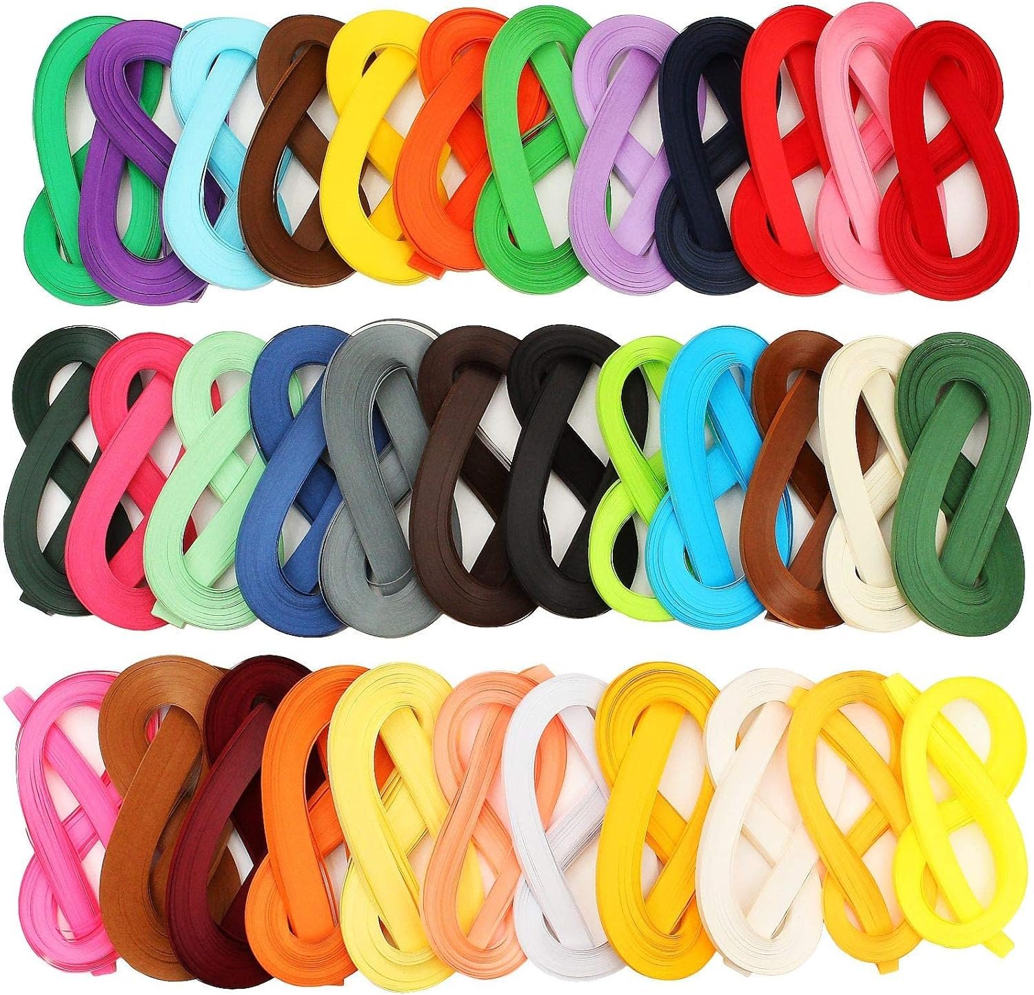 QTLCOHD 35 Colors 4200 Strips Paper Quilling Strips Set