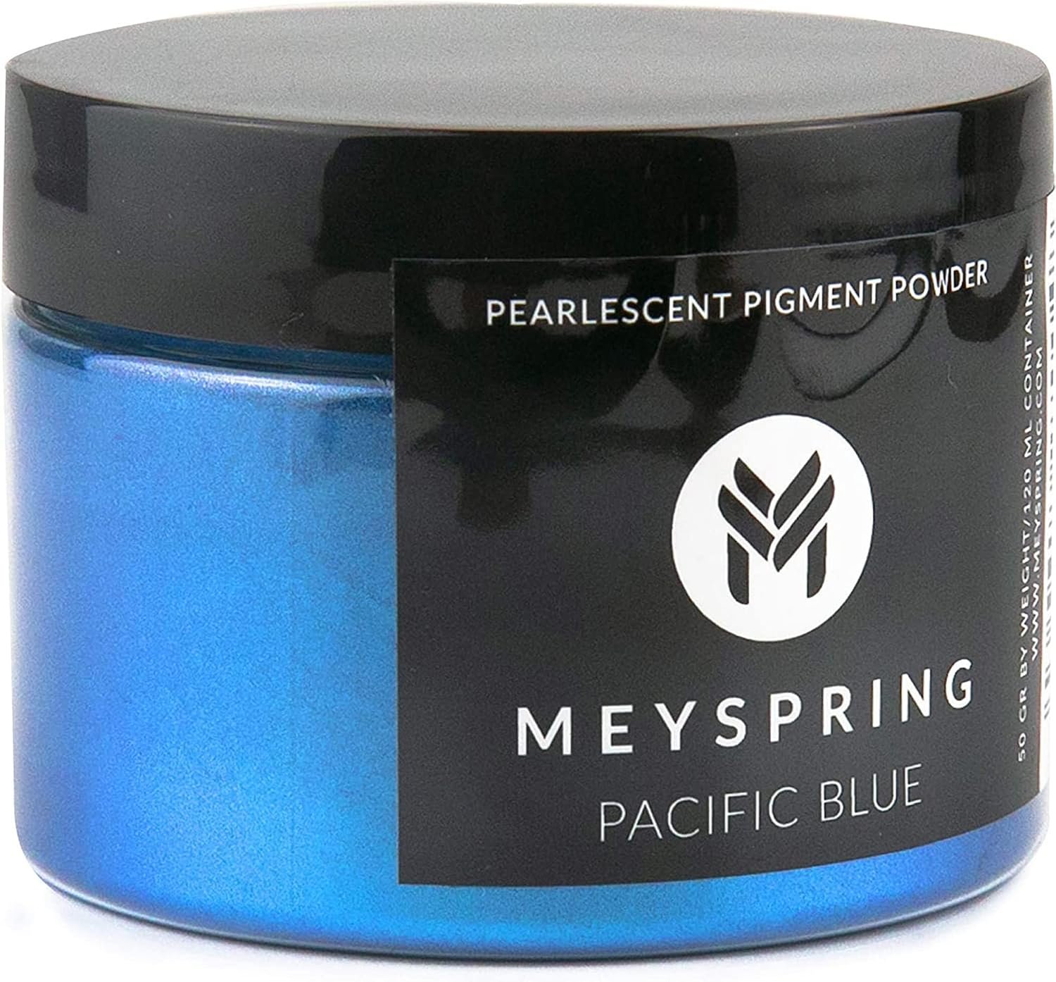 MEYSPRING Pacific Blue Mica Powder, Epoxy Resin Pigment for Ocean Art, 50 g