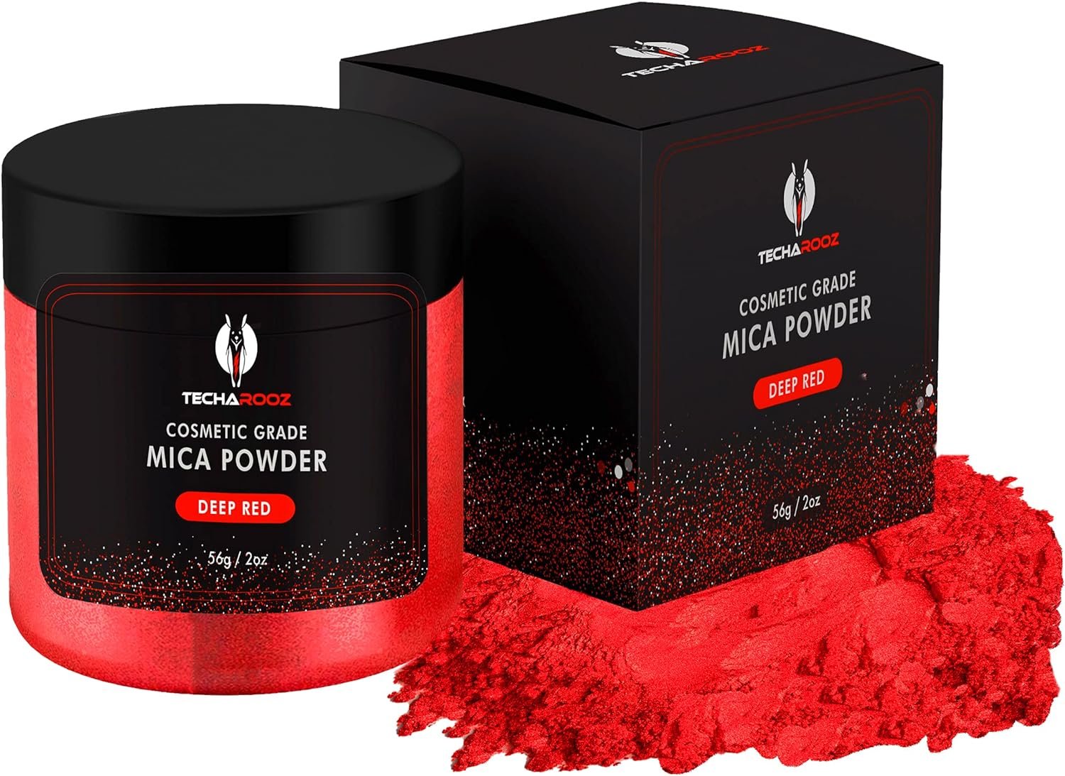 Deep Red Mica Powder for Epoxy Resin 56g / 2oz. Jar – TECHAROOZ 2 Tone Resin Dye Color Pigment Powder for Lip Gloss, Nails, Colorant for Bath Bombs Soap Making Flag Red