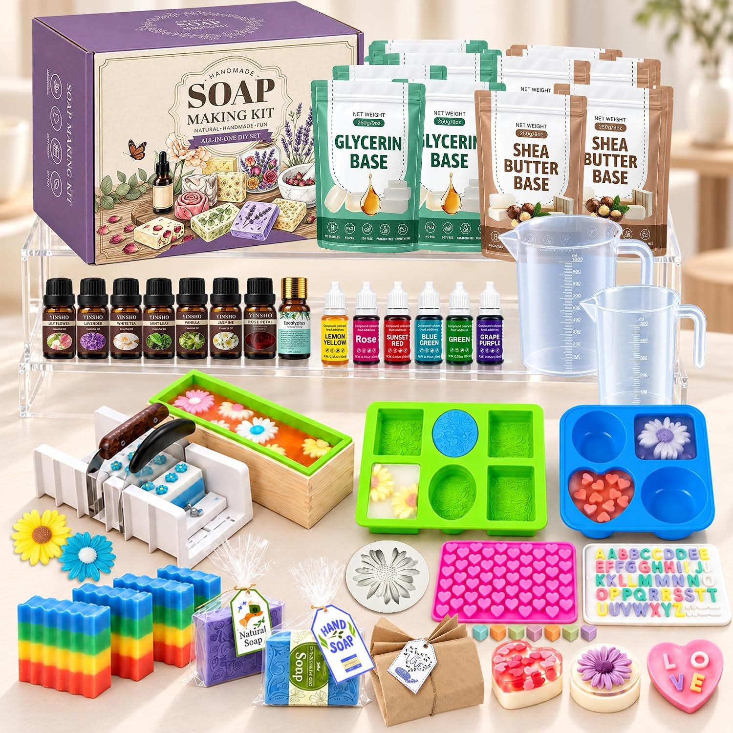 PIUH Premium Soap Making Kit for Adult Making Soap Kit with Supplies