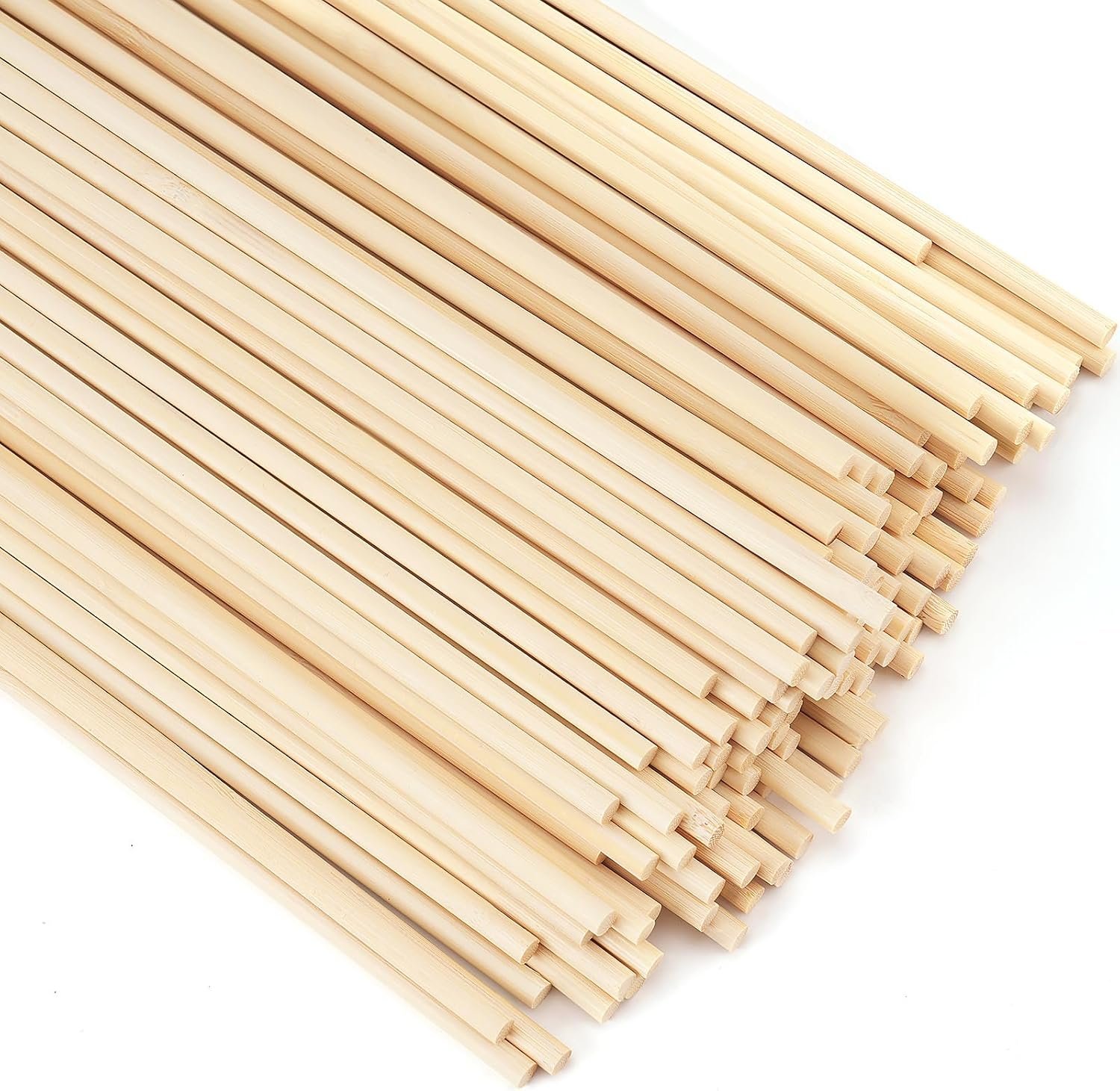 200Pcs Wooden Dowel Rods,1/4 x 12 Inch Precut Wooden Rod Sticks