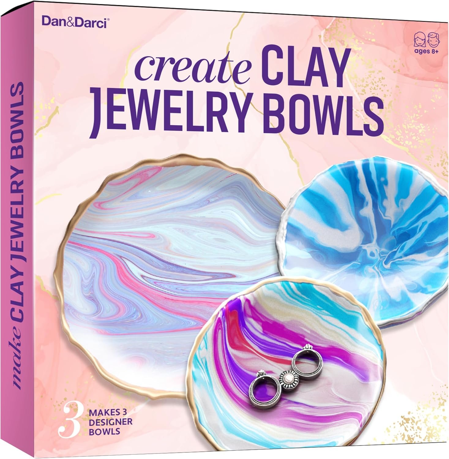 Craft ‘n Clay – Jewelry Dish Making Kit for Kids 8-14 Years – DIY Crafts