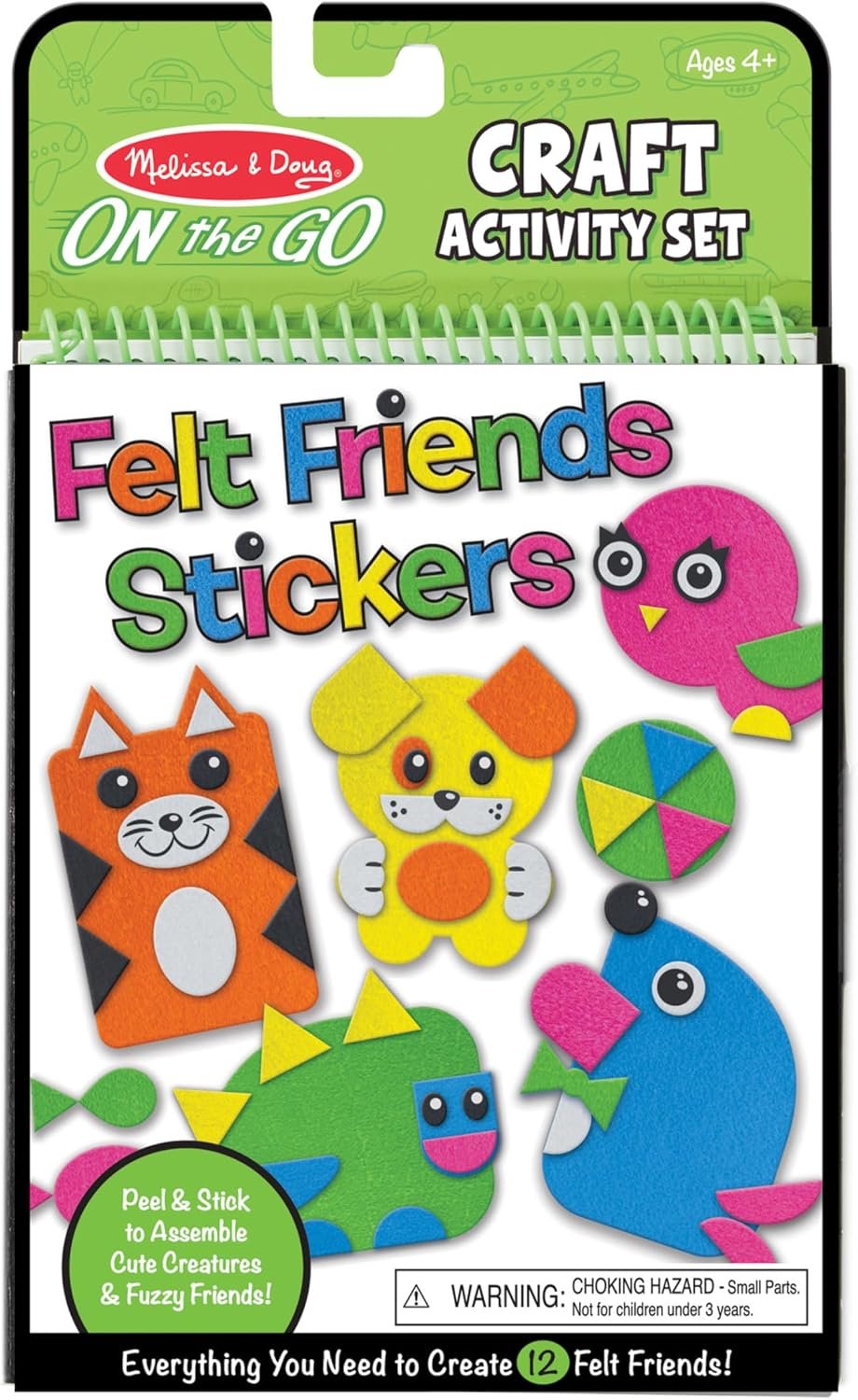 Melissa & Doug On The Go Felt Friends Craft Activity Set with 188 Felt Stickers – FSC Certified