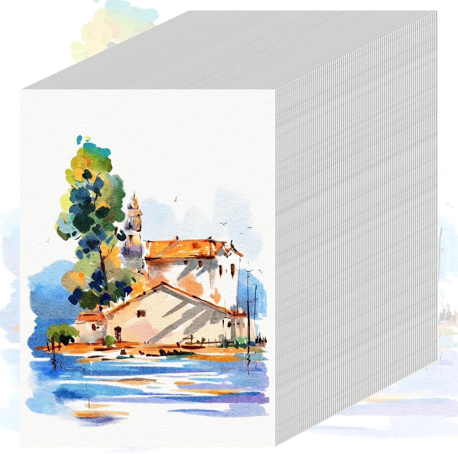 84 Sheets Watercolor Paper 5×7, 110 LB Cold Press Water Color Paper 5 x 7