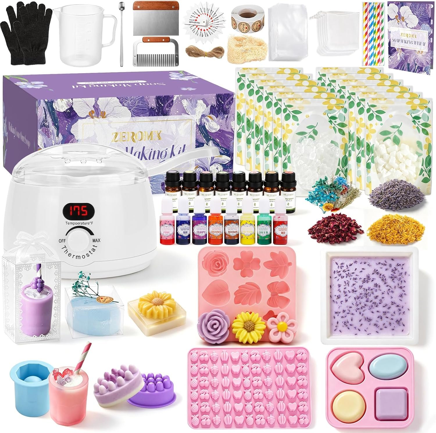 Soap Making Kit for Adults & Beginners, DIY Soap Making Supplies
