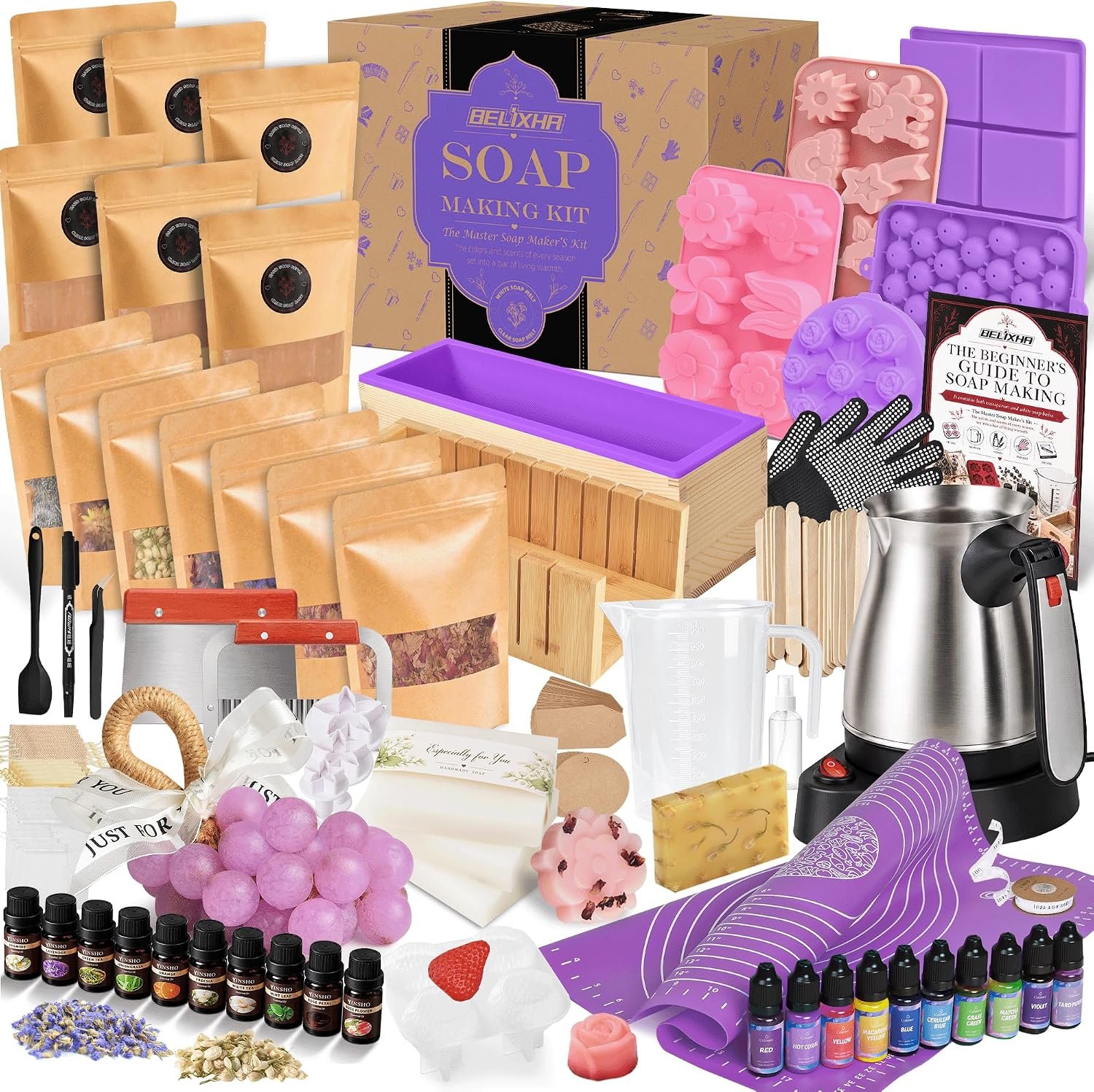 Deluxe Large Soap Making Kit Includes all DIY Soap Making Accessories